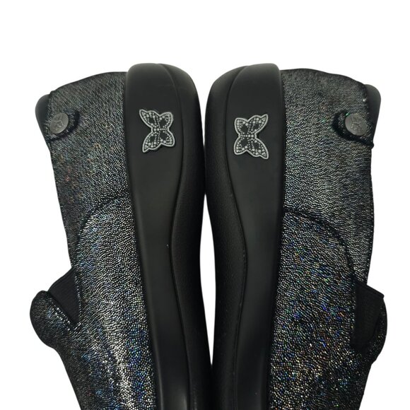 Alegria Clogs Womens EU 38 Black Metallic Sparkly Slip Resistant Slip On KEL-674 - Picture 16 of 16